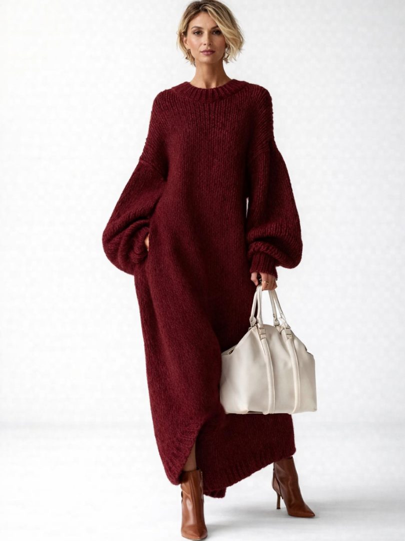 Monique | Knit Oversized Maxi Sweater Dress for Women