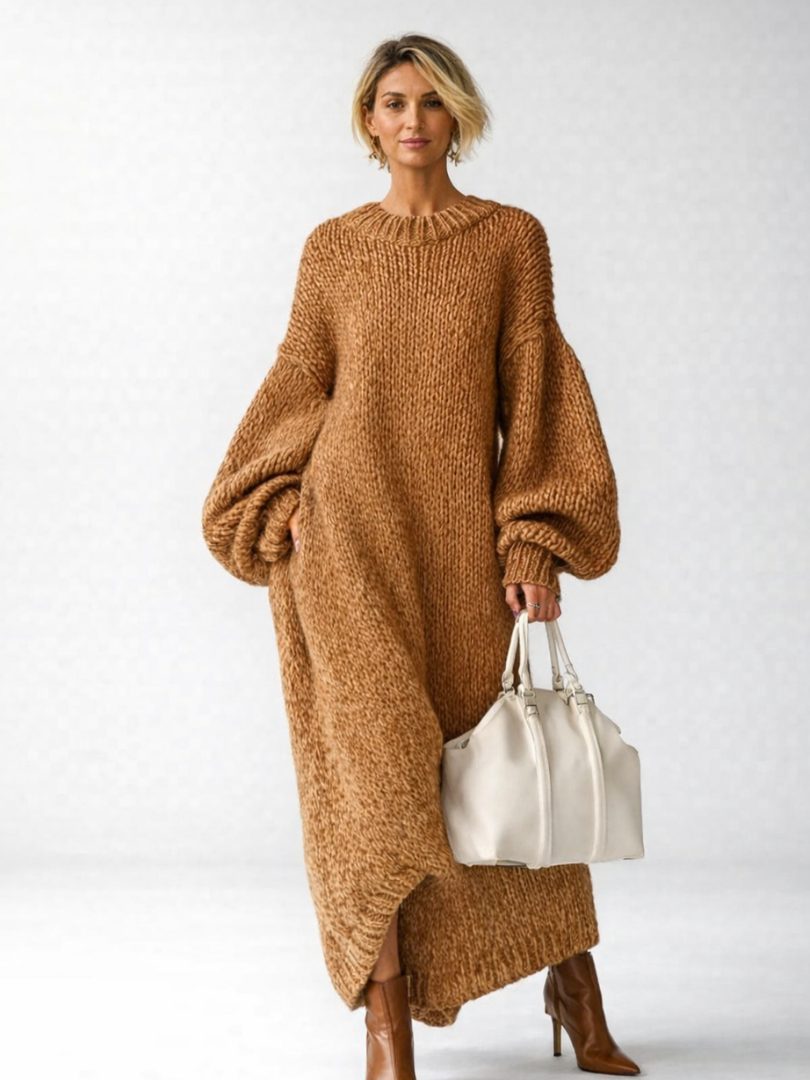 Monique | Knit Oversized Maxi Sweater Dress for Women