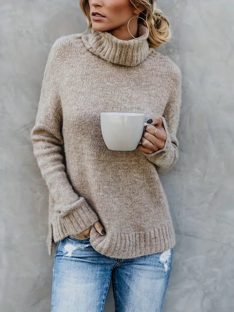 Neala | Chunky Knit Turtleneck Sweater for Women