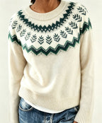 Olalla | Fair Isle Sweater with Crew Neck for Women