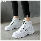 Olwen | Sherpa-Lined Lace-Up Winter Ankle Boots for Women
