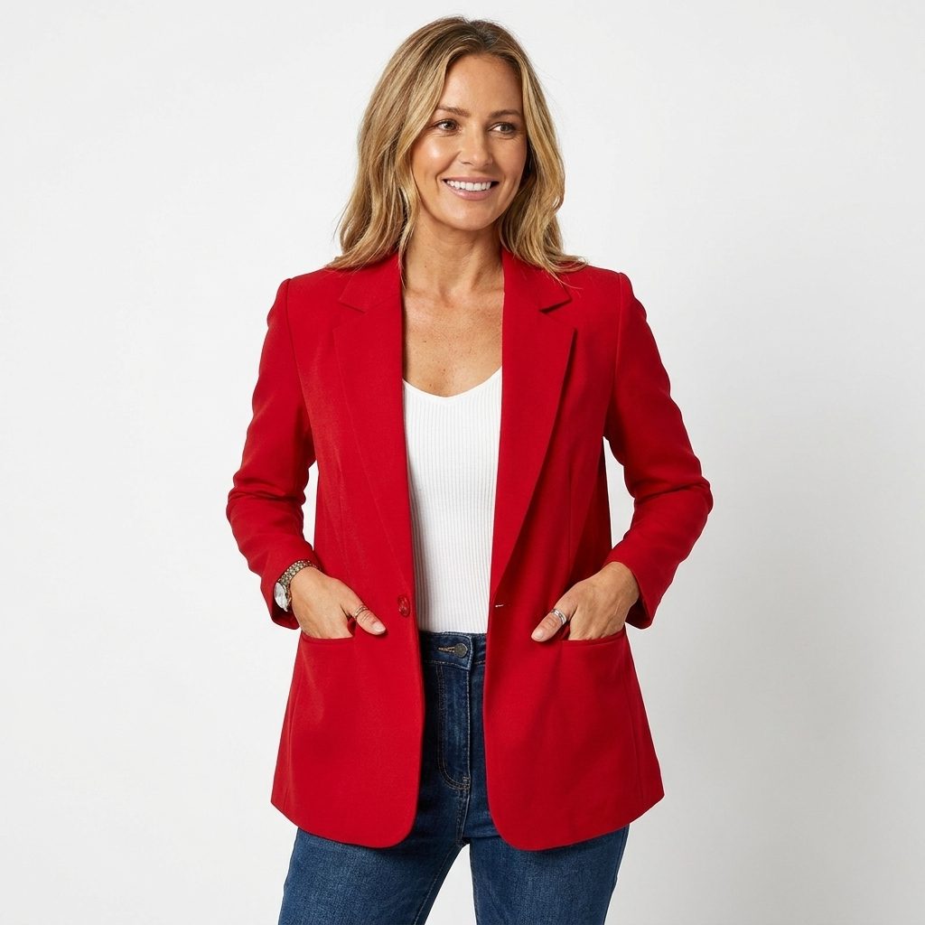 Oriane | Single-Breasted Tailored Blazer with Notch Lapel for Women