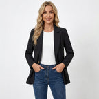 Oriane | Single-Breasted Tailored Blazer with Notch Lapel for Women