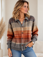 Orla | Plaid Button-Down Cardigan for Women