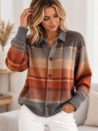 Orla | Plaid Button-Down Cardigan for Women