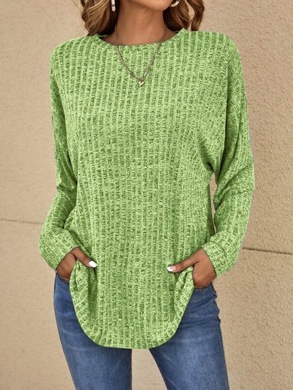 Qiana | Ribbed Knit Jumper with Long Sleeves for Women