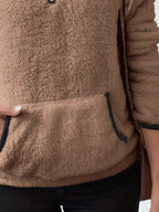 Renée | Fuzzy Half-Zip Pullover Sweater for Women