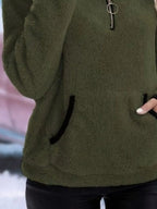 Renée | Fuzzy Half-Zip Pullover Sweater for Women