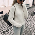 Renilde | Chunky Knit Oversized Jumper with Roll Neck for Women