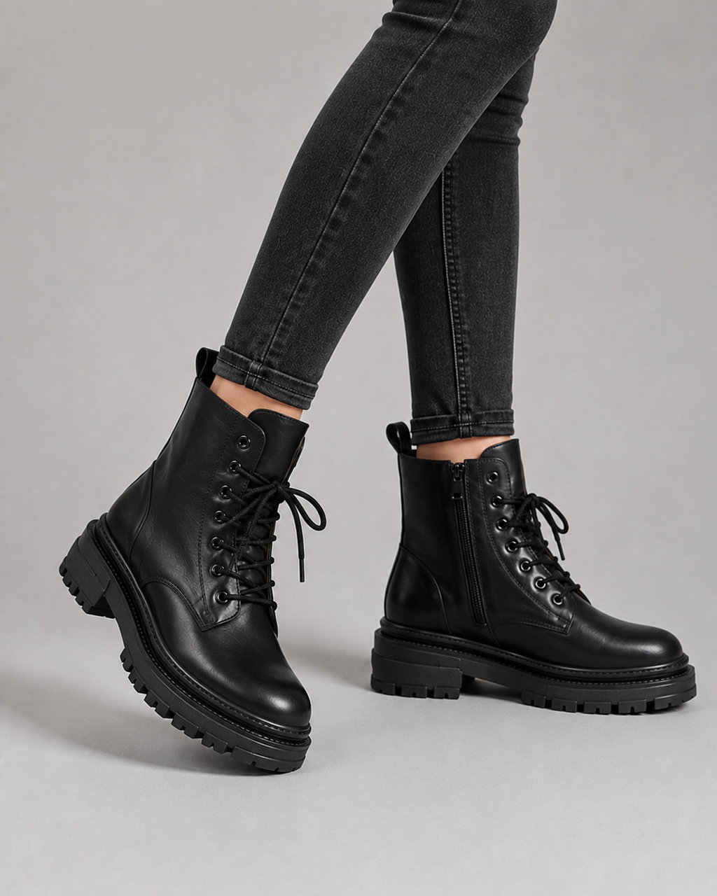 Roberta | Ankle Snow Boots with Lace-Up for Women