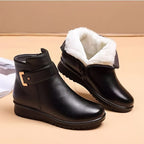 Shiloh | Fleece-Lined Ankle Boots with Buckle for Women