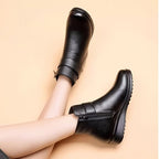 Shiloh | Fleece-Lined Ankle Boots with Buckle for Women