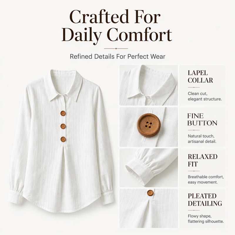 Wing-Collar Blouse