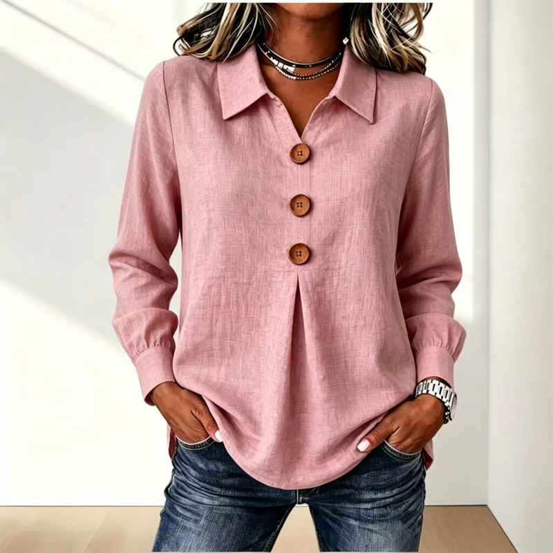 Wing-Collar Blouse