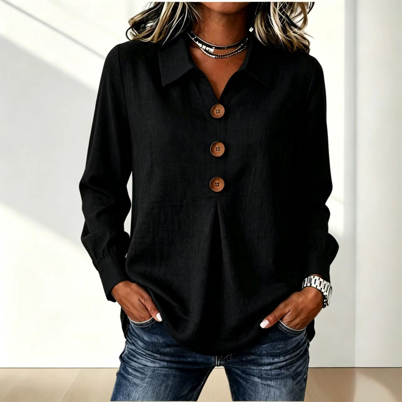 Wing-Collar Blouse