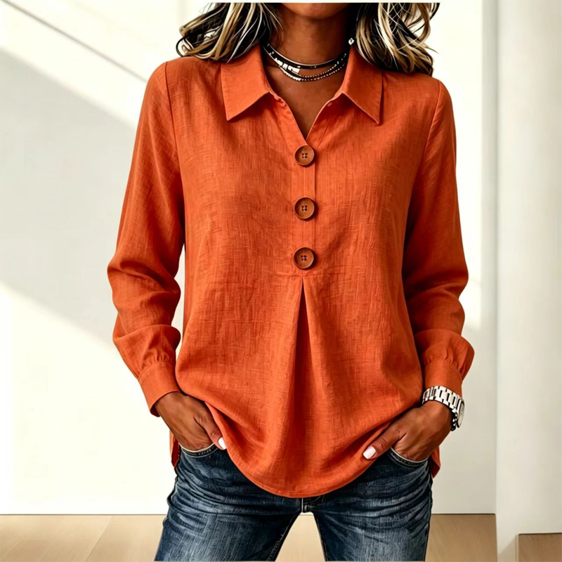 Wing-Collar Blouse