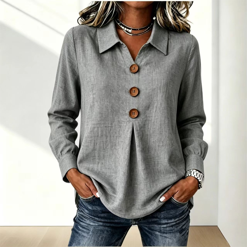 Wing-Collar Blouse