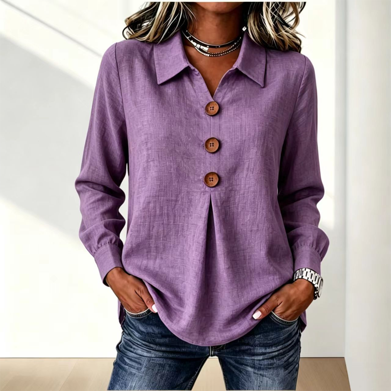 Wing-Collar Blouse