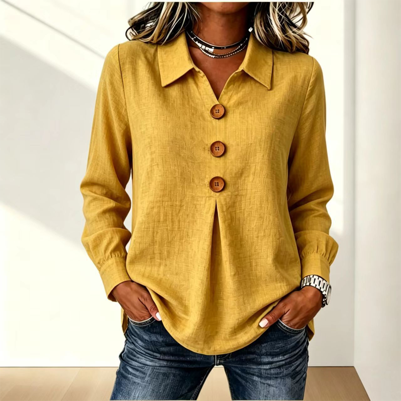 Wing-Collar Blouse