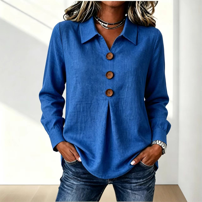 Wing-Collar Blouse