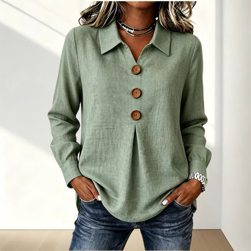 Wing-Collar Blouse