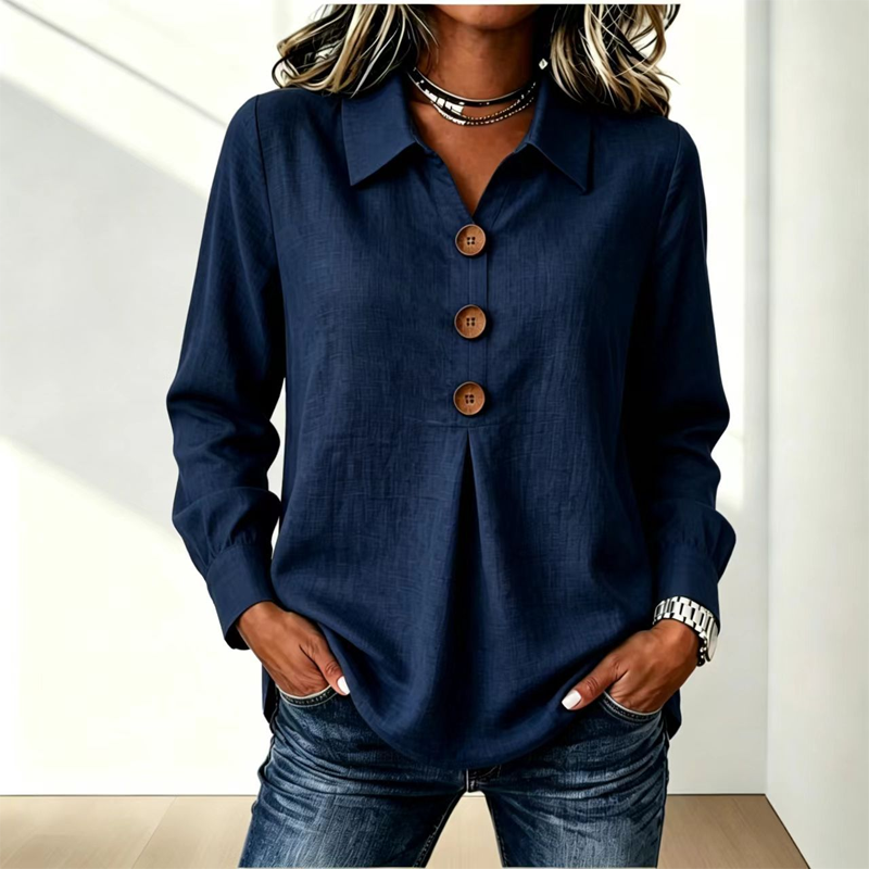Wing-Collar Blouse
