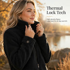 ❄️ Cold-Weather Comfort | Women's Warm Sherpa Fleece Full-Zip Jacket
