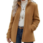 ❄️ Cold-Weather Comfort | Women's Warm Sherpa Fleece Full-Zip Jacket