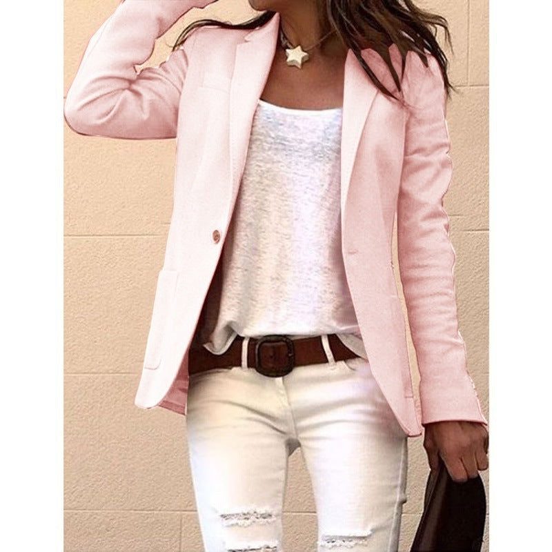 Theophania | Notch Lapel Button-Down Blazer for Women