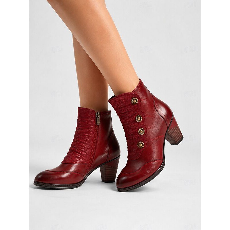 Valencia | Block Heel Ankle Boots for Women