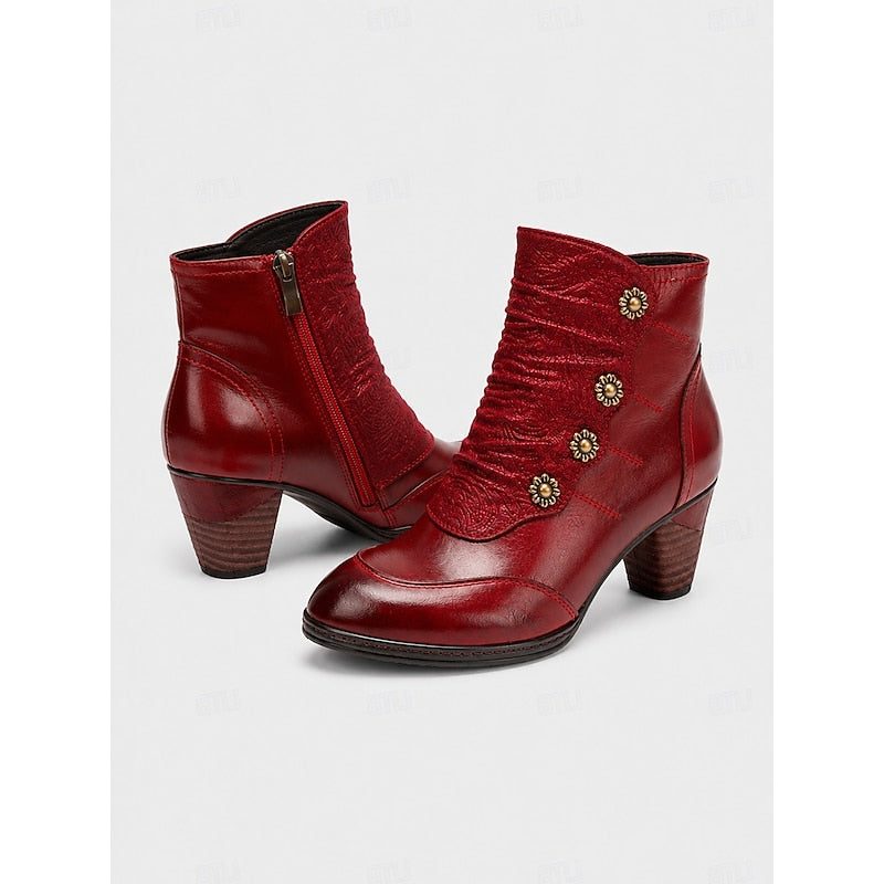 Valencia | Block Heel Ankle Boots for Women