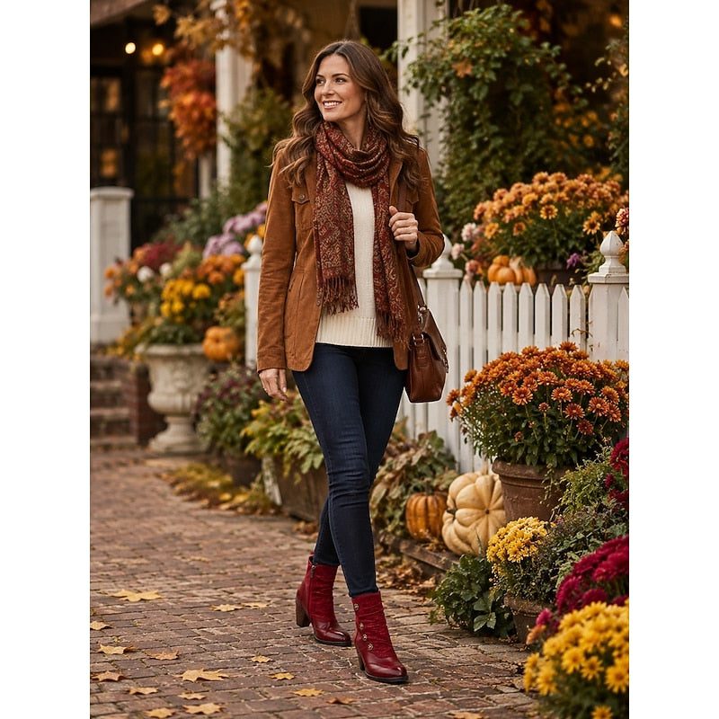 Valencia | Block Heel Ankle Boots for Women