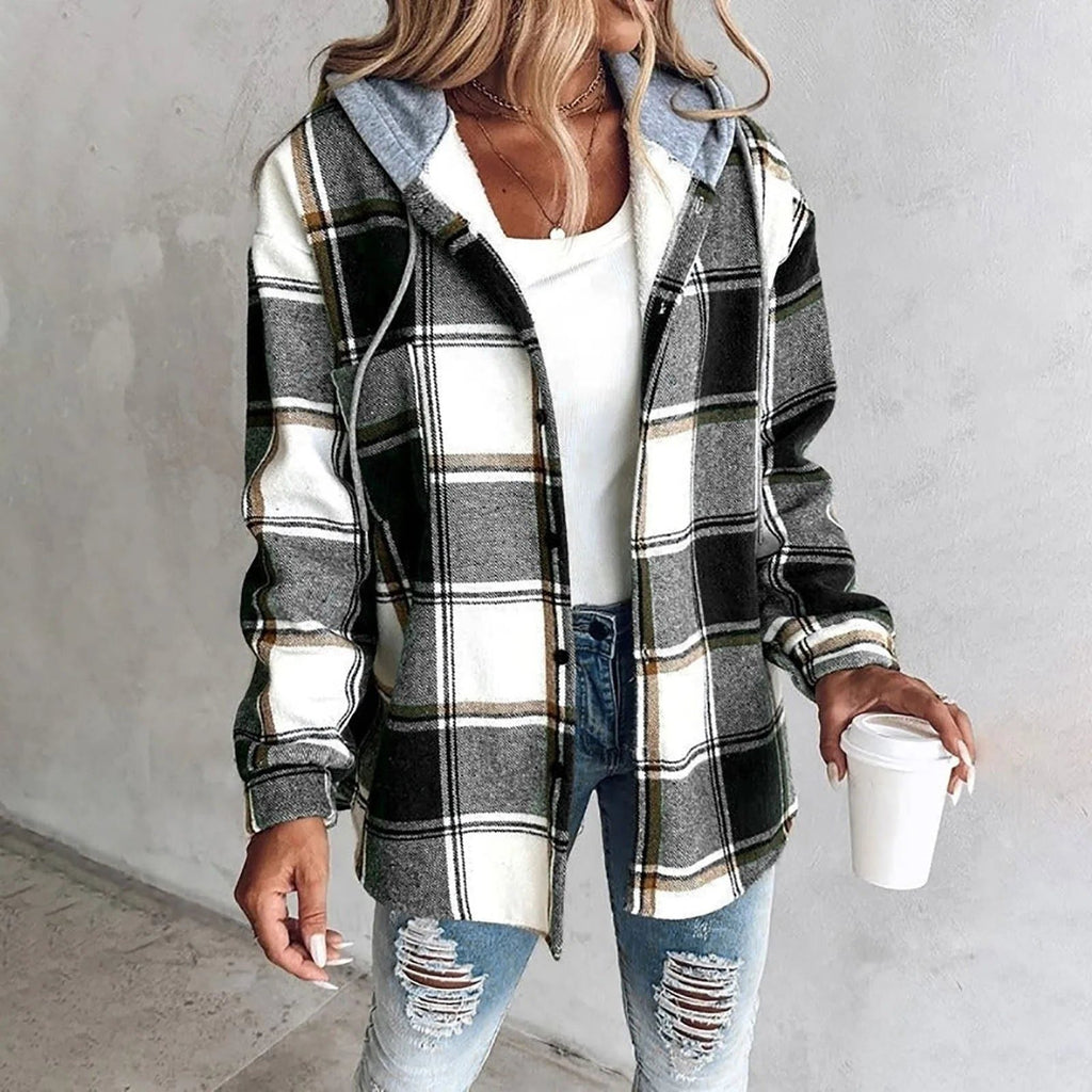 Victorine | Plaid Oversized Cardigan for Women