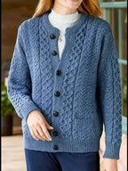 Ysabeau | Textured Button-Front Cardigan for Women
