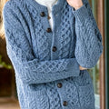 Ysabeau | Textured Button-Front Cardigan for Women