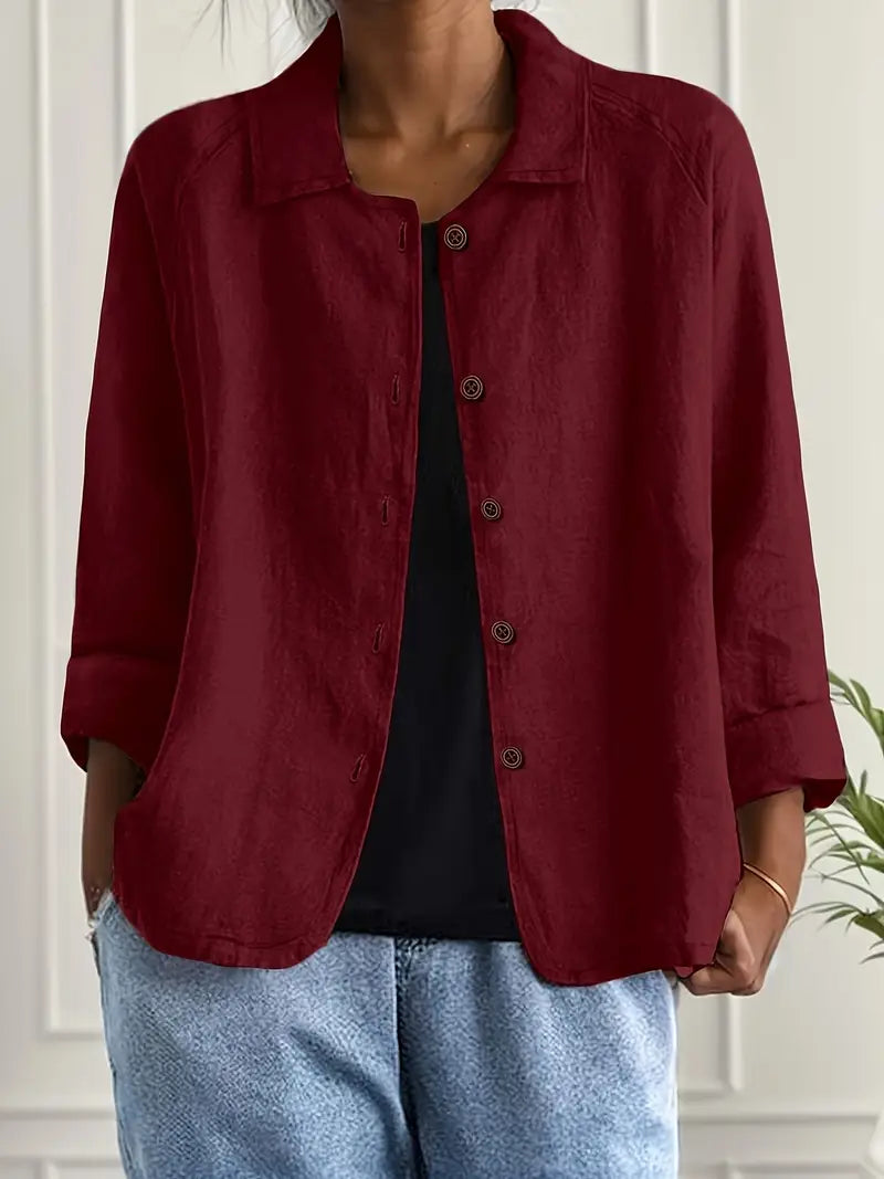 Zara | Oversized Blazer with Button Front for Women