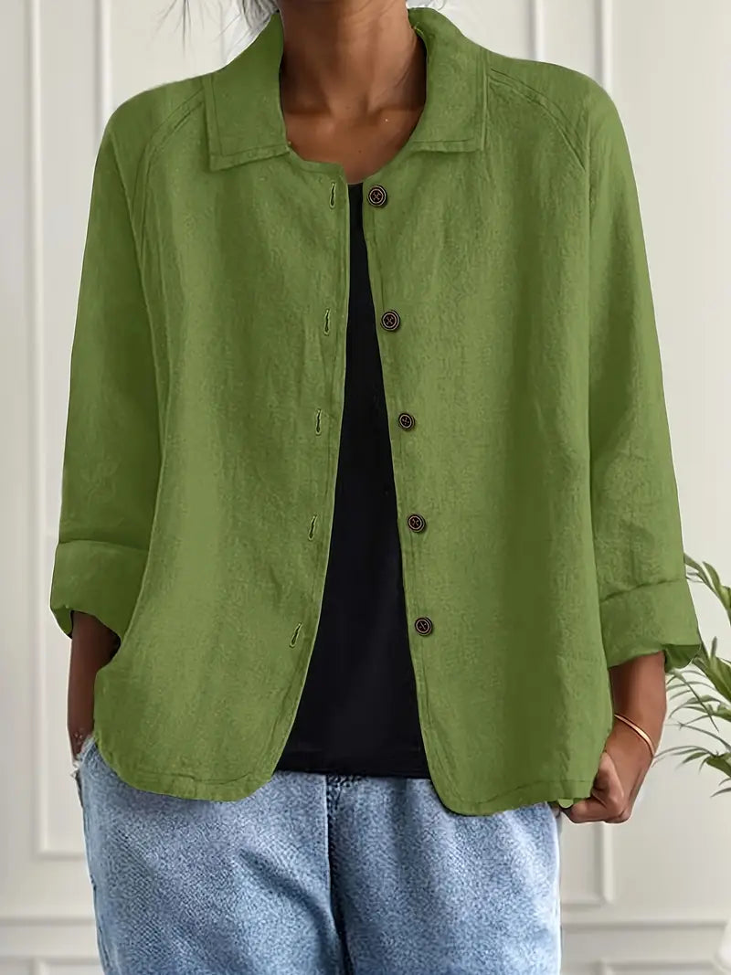 Zara | Oversized Blazer with Button Front for Women