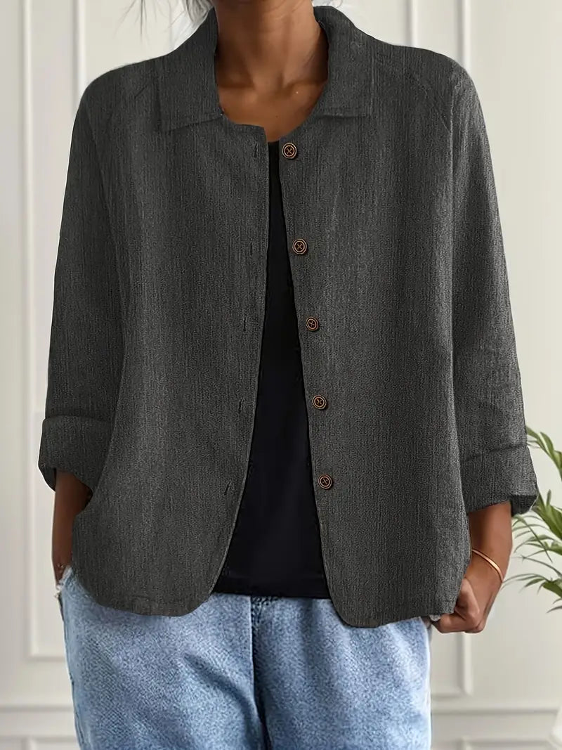 Zara | Oversized Blazer with Button Front for Women