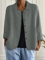 Zara | Oversized Blazer with Button Front for Women