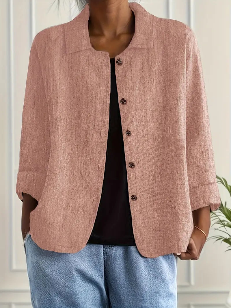 Zara | Oversized Blazer with Button Front for Women