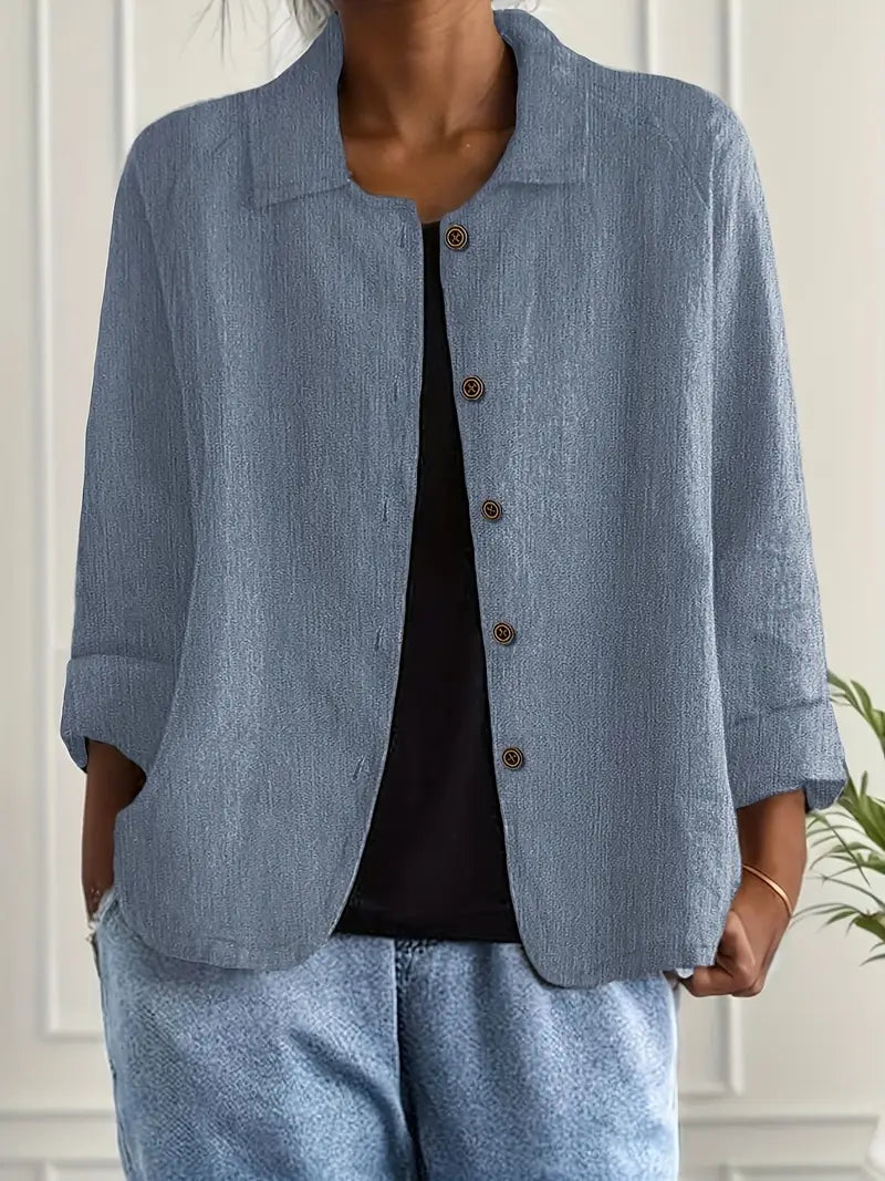 Zara | Oversized Blazer with Button Front for Women