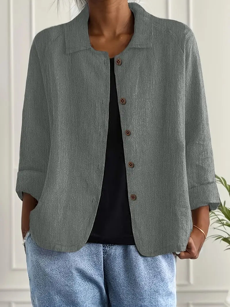 Zara | Oversized Blazer with Button Front for Women