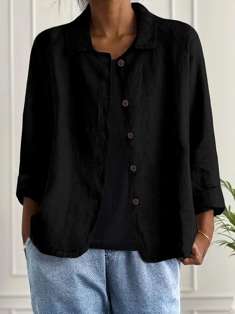Zara | Oversized Blazer with Button Front for Women