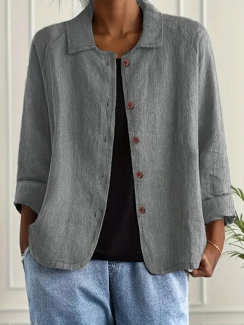 Zara | Oversized Blazer with Button Front for Women