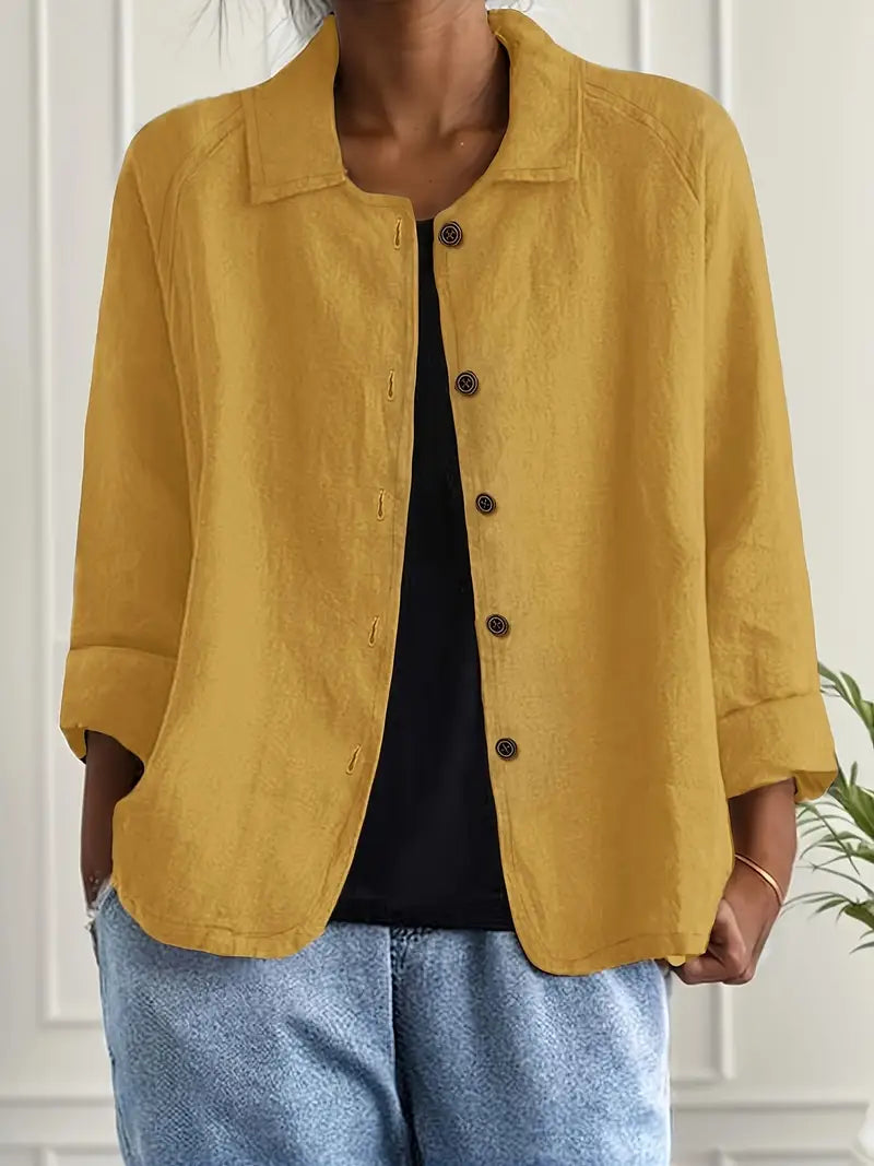 Zara | Oversized Blazer with Button Front for Women
